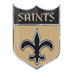 New Orleans Saints Heavy Duty Aluminum Embossed Color Emblem - Alternate