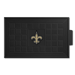 New Orleans Saints Heavy Duty Vinyl Medallion Door Mat - 19.5in. x 31in.