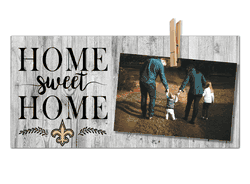 New Orleans Saints Home Sweet Home Clothespin 6x12