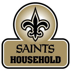 New Orleans Saints Household Auto Decal
