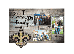 New Orleans Saints I Love my Family Clip Frame