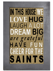 New Orleans Saints In This House Sign