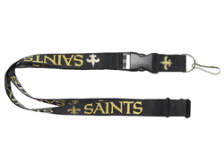 New Orleans Saints Lanyard Black