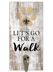 New Orleans Saints Leash Holder 6x12 Sign