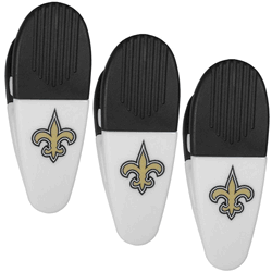 New Orleans Saints Mini Chip Clip Magnets, 3 pk