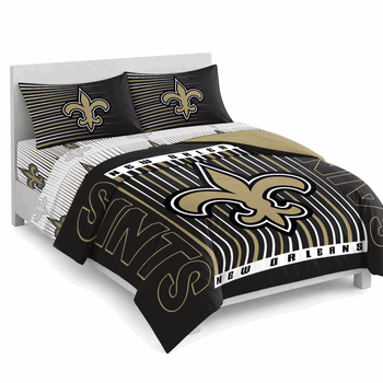 New Orleans Saints Momentum Bed In A Bag Queen