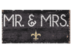 New Orleans Saints Mr & Mrs Sign