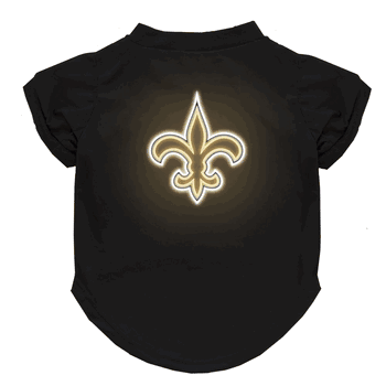 New Orleans Saints Neon Pet T-Shirt, Large