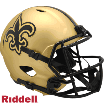 New Orleans Saints NFL Helmet Riddell Replica Full Size Speed Style Rave Alternate RAVE