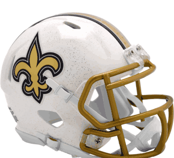 New Orleans Saints NFL Mini Speed Football Helmet NEW FOR 2025