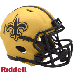 New Orleans Saints NFL Mini Speed Football Helmet <B>RAVE</B>