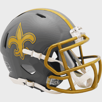 New Orleans Saints NFL Mini Speed Football Helmet SLATE