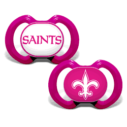 New Orleans Saints Pacifier 2-Pack - Pink