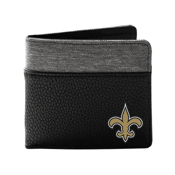 New Orleans Saints Pebble BiFold Wallet BLCK