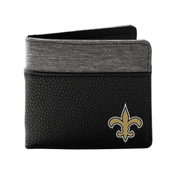 New Orleans Saints Pebble BiFold Wallet BLCK