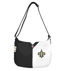 New Orleans Saints Pebble Split Hobo Shoulder Bag