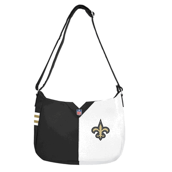 New Orleans Saints Pebble Split Hobo Shoulder Bag