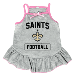 New Orleans Saints Pet Dress Grey Type Large