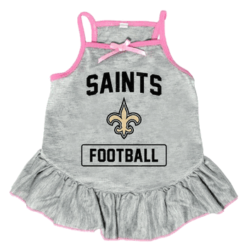 New Orleans Saints Pet Dress Grey Type XSmall