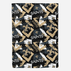 New Orleans Saints Plush Throw 50x70