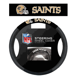 New Orleans Saints Poly-Suede Steering Wheel Cover