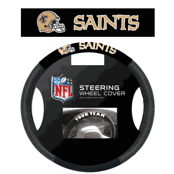 New Orleans Saints Poly-Suede Steering Wheel Cover