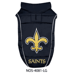 New Orleans Saints Puffer Vest Large