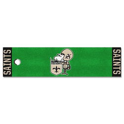 New Orleans Saints Putting Green Mat - 1.5ft. x 6ft., NFL Vintage