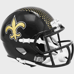 New Orleans Saints Riddell Mini Helmet 2022 Alternate On-Field