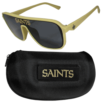 New Orleans Saints Shield Sunglasses with Case