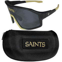 New Orleans Saints Shield Sunglasses with Case