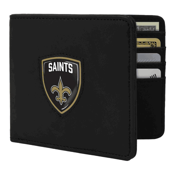 New Orleans Saints Shield Wallet - Black