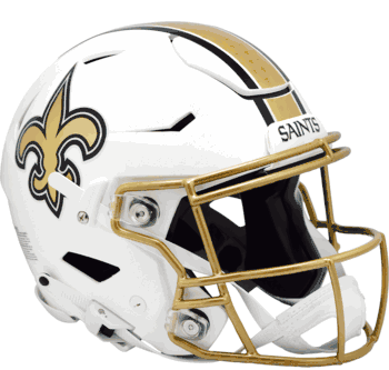 New Orleans Saints SpeedFlex Football Helmet 2025 Alternate On-Field