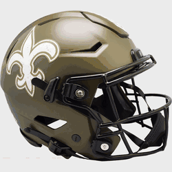 New Orleans Saints SpeedFlex Full Size Football Helmet SALUTE TO SERVICE