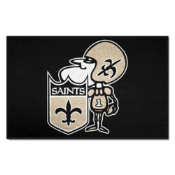 New Orleans Saints Starter Mat Accent Rug - 19in. x 30in., NFL Vintage