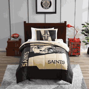 New Orleans Saints Status Bed In A Bag Twin