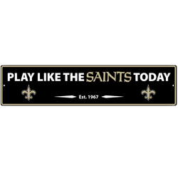 New Orleans Saints Street Sign Wall Plaque