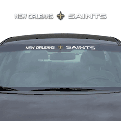 New Orleans Saints Sun Stripe Windshield Decal 3.25 in. x 34 in.