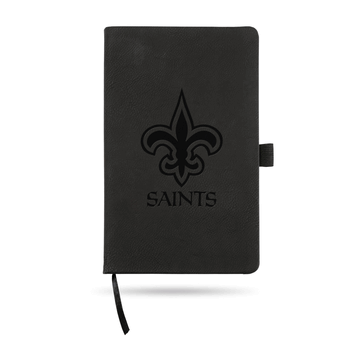 New Orleans Saints Black - Primary Laser Engraved Small Notepad