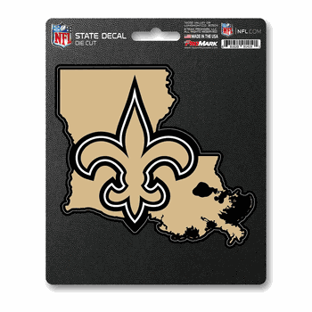 New Orleans Saints Team State Shape Decal Sticker