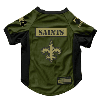 New Orleans Saints Valor Pet Stretch Jersey - Large