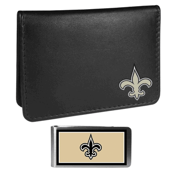 New Orleans Saints Weekend Bi-fold Wallet & Color Money Clip