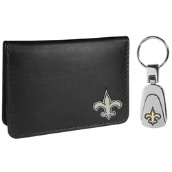 New Orleans Saints Weekend Bi-fold Wallet & Steel Key Chain