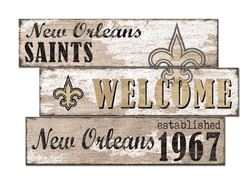 New Orleans Saints Welcome 3 Plank