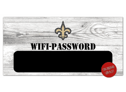 New Orleans Saints Wifi Password 6x12 Sign