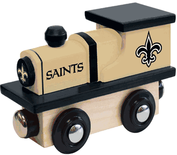 New Orleans Saints Wood Train Engine
