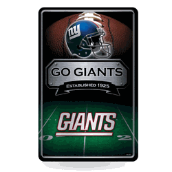 New York Giants  11" x 17" Home Decor Sign