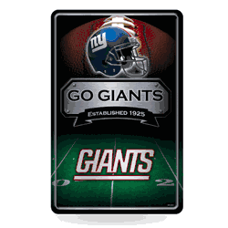 New York Giants  11" x 17" Metal Home Dcor Sign