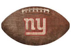 New York Giants 12" Football Shaped Sign