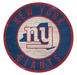 New York Giants 12 in. Circle w/ State Sign